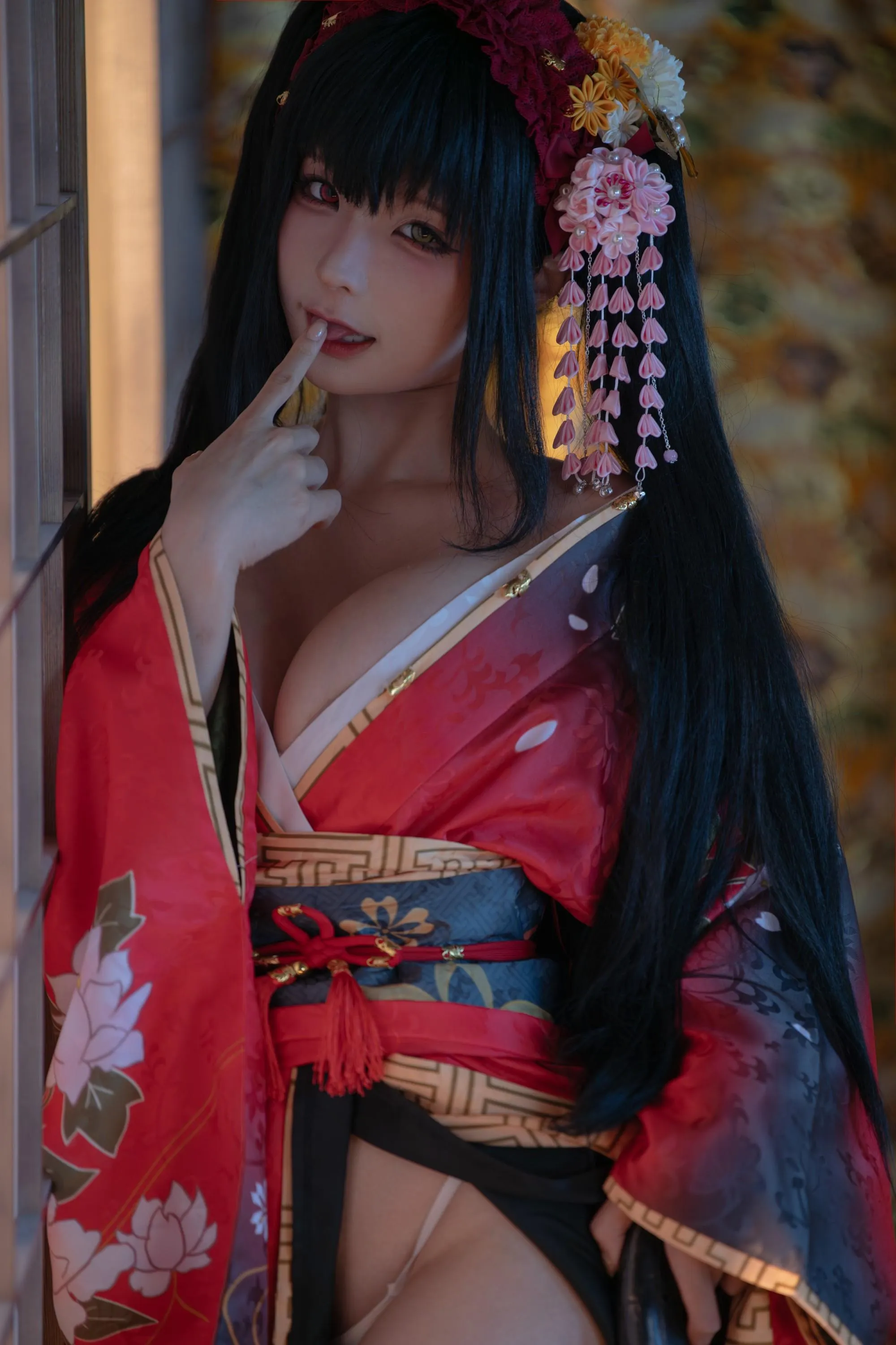 蠢沫沫 – NO.304 狂三和服cos-狂三 正片 [147P]插图4